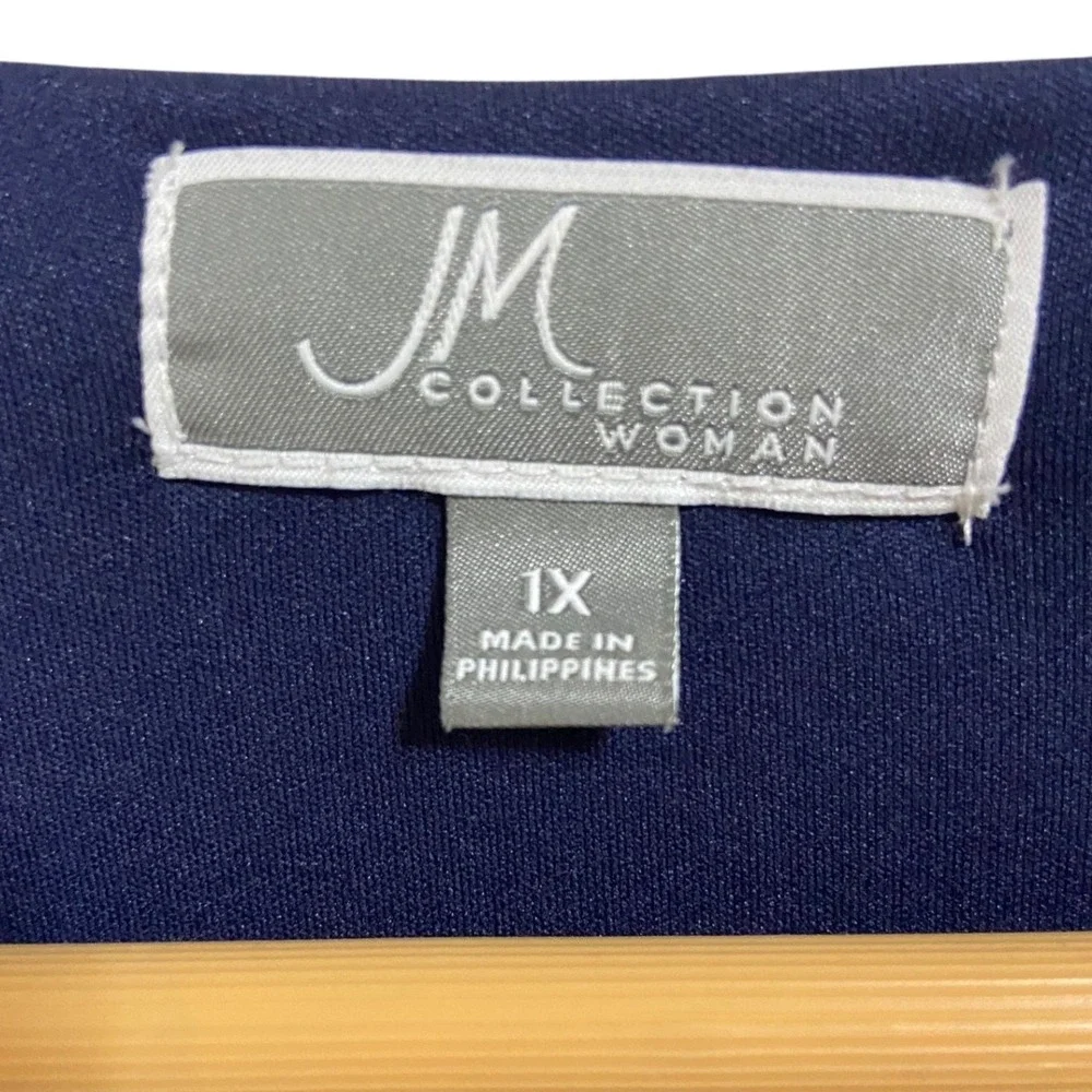 JM Collection Floral Keyhole Shift Dress Career Botanical Professional Office 1X